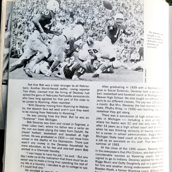 Go Big Red The Story Of Cornhusker Football 1966 Hollis J Limprecht James  Denne - Picture 13 of 16